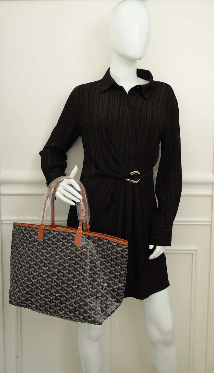 Goyard Bicolor Goyardine Saint Louis PM Bag