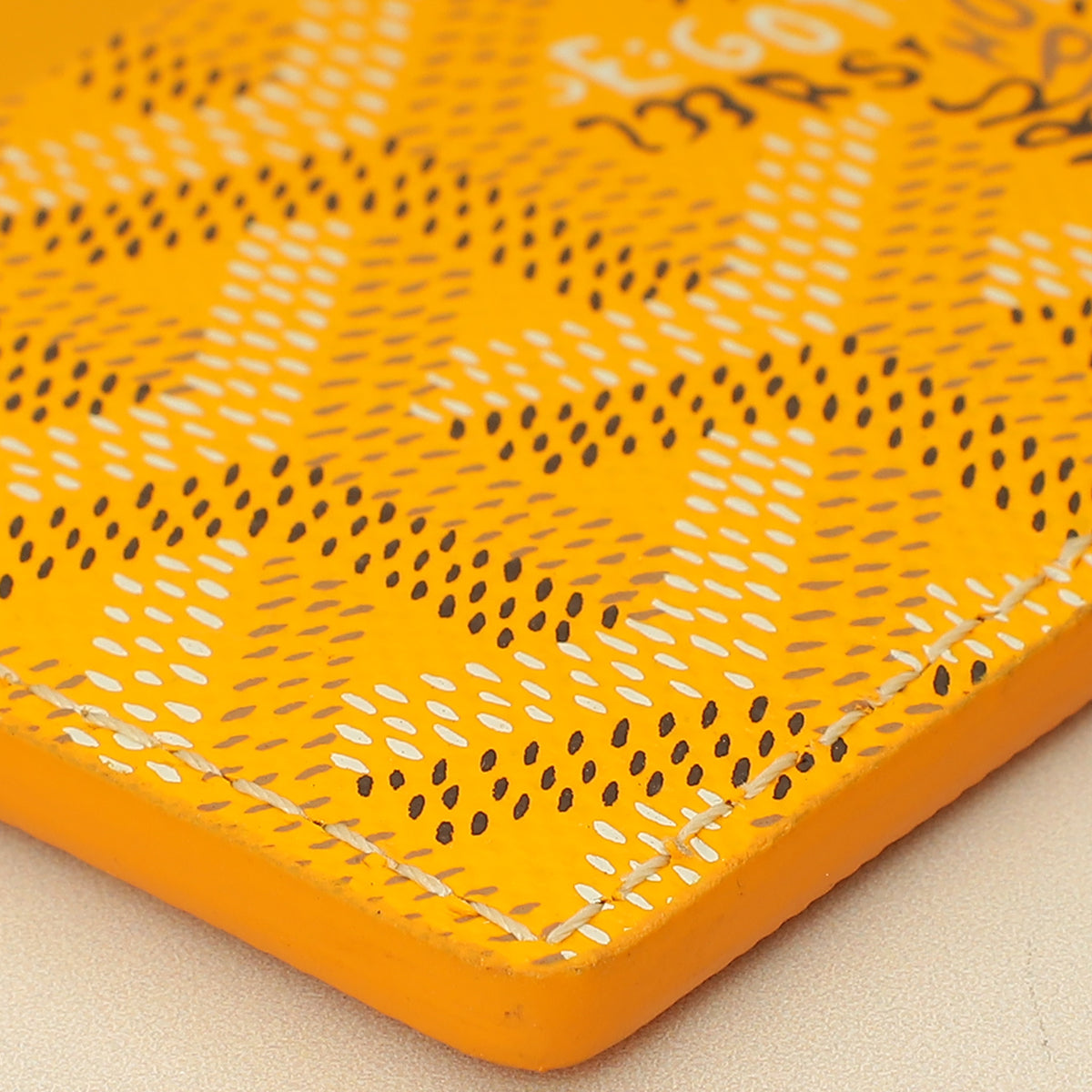 Goyard Yellow Goyardine Saint Sulpice Card Holder