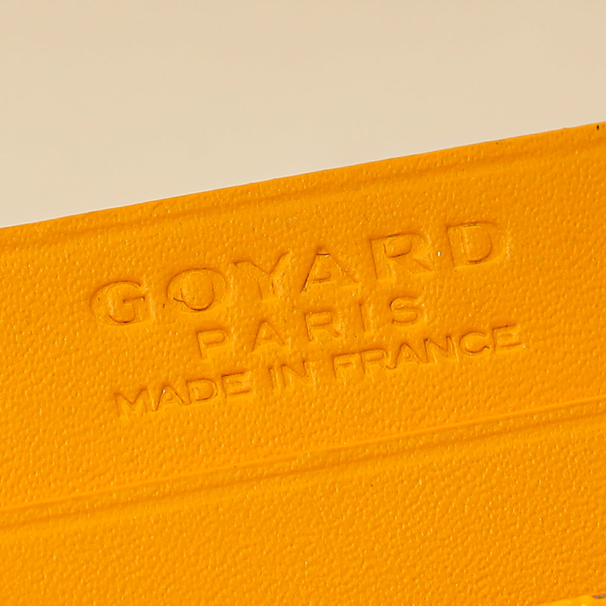 Goyard Yellow Goyardine Saint Sulpice Card Holder