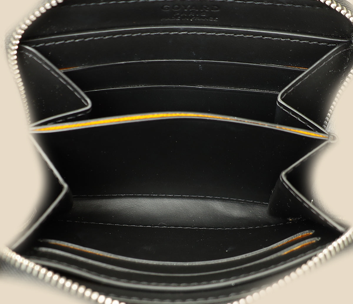 Goyard Black Goyardine Matignon PM Wallet