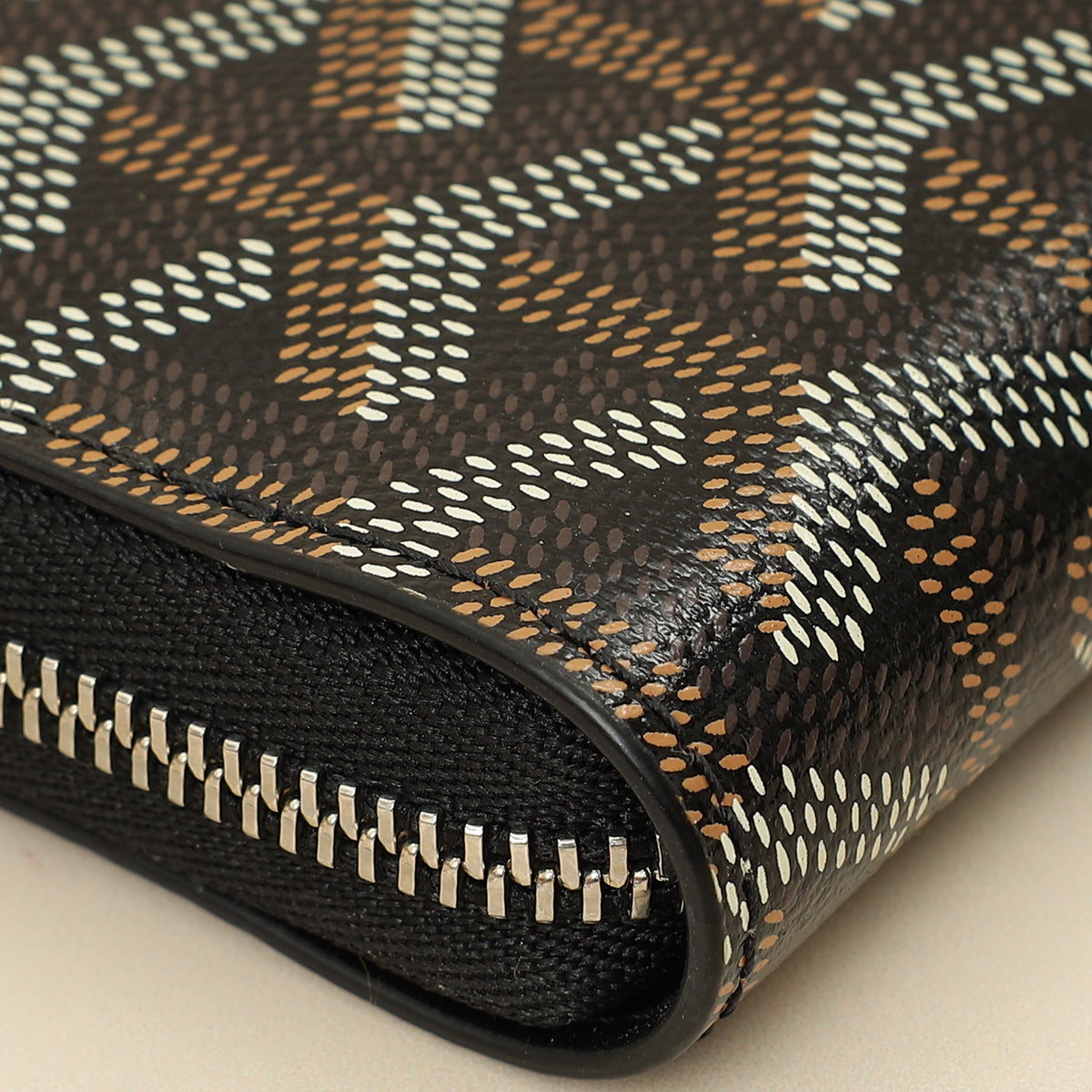 Goyard Black Goyardine Matignon PM Wallet