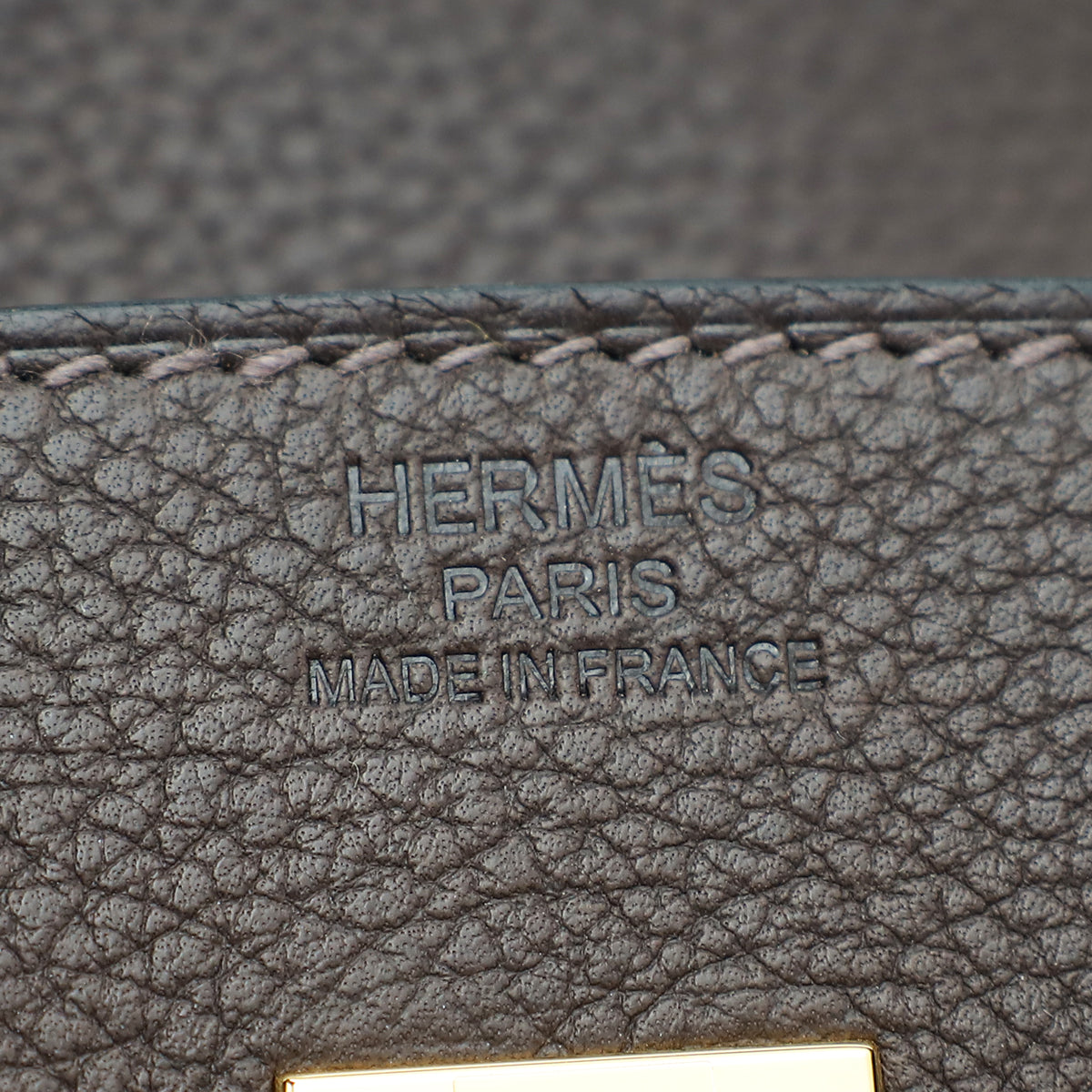 Hermes Ebene Barenia Faubourg Birkin 25 Bag