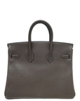 Hermes Ebene Barenia Faubourg Birkin 25 Bag