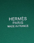 Hermes Vert Vertigo Ostrich Picotin Lock 18 Bag