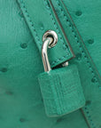 Hermes Vert Vertigo Ostrich Picotin Lock 18 Bag