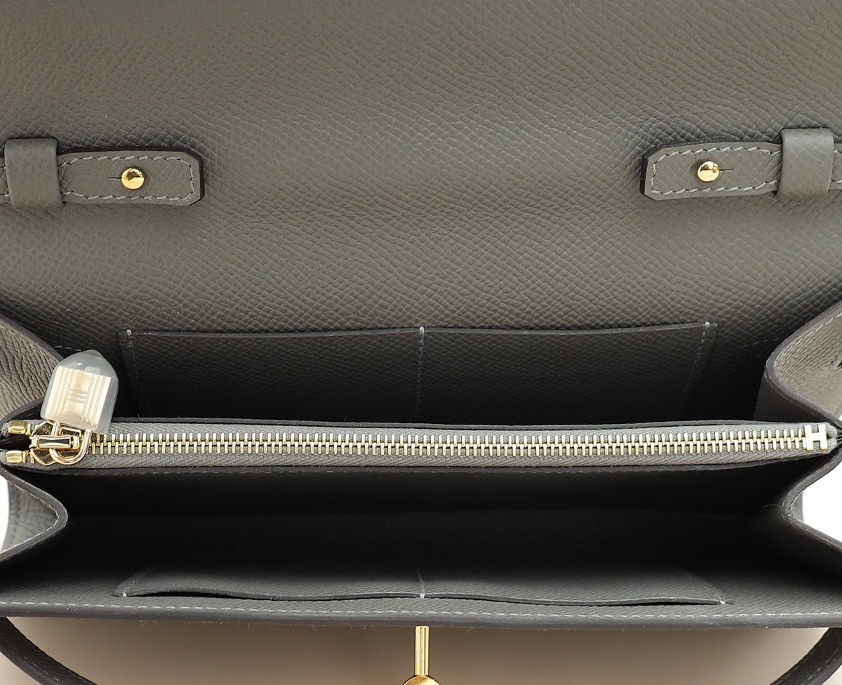 Hermes Gris Meyer Kelly To Go Wallet