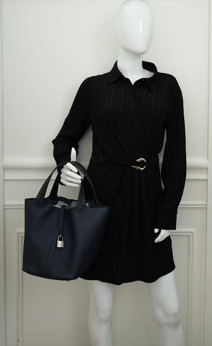 Hermes Tricolor Picotin Lock 22 Tressage Bag