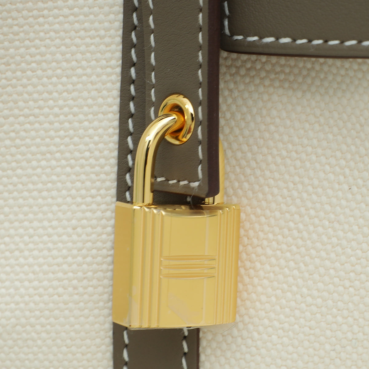 Hermes Bicolor Cargo Picotin Lock 18 Toile Goeland Veau Swift Bag