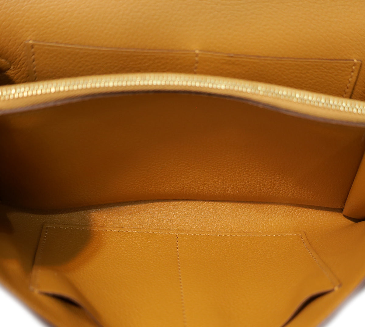 Hermes Caramel Kelly To Go Bag