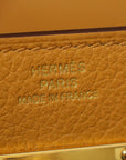 Hermes Caramel Kelly To Go Bag