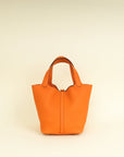 Hermes Orange Picotin Lock 22 Bag