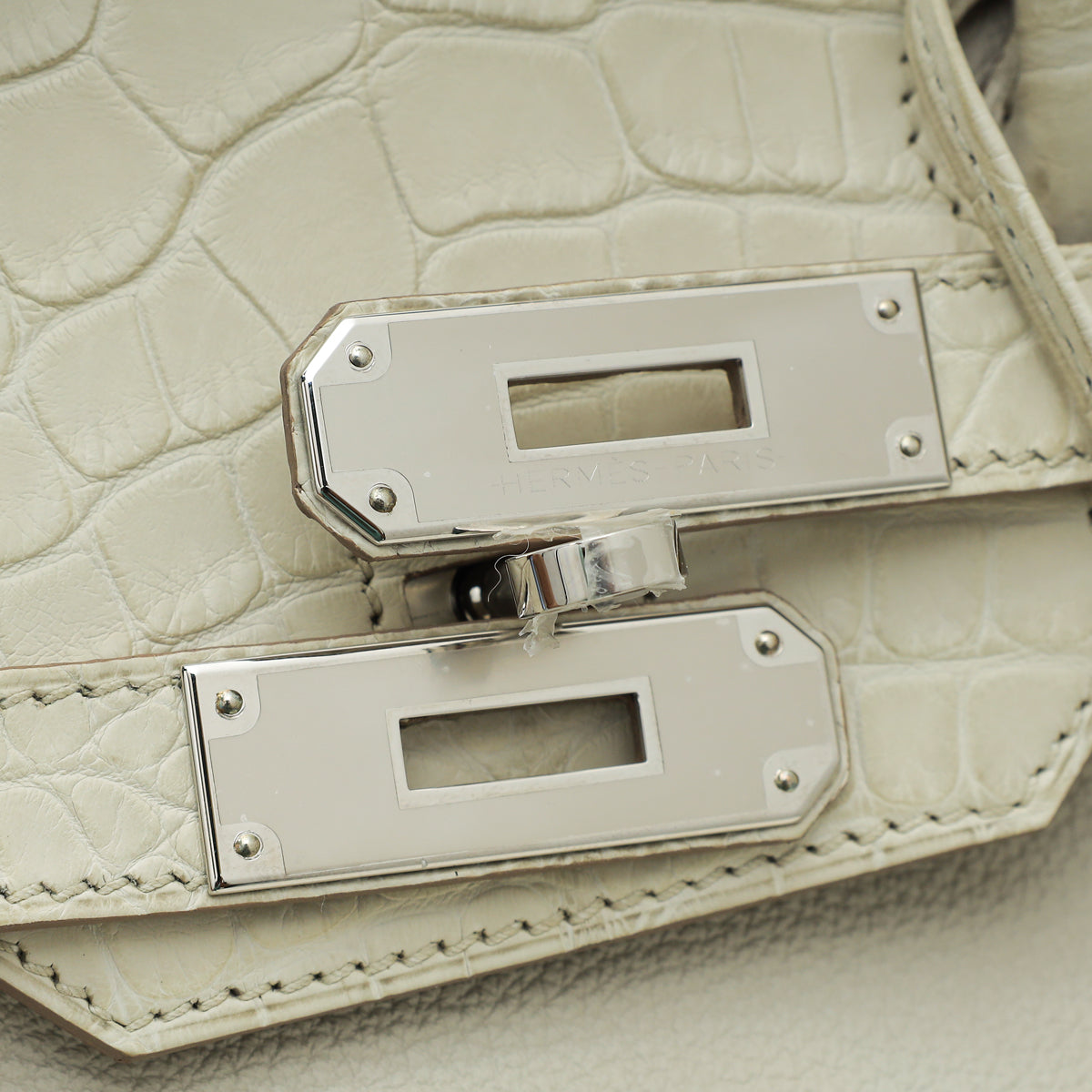 Hermes Beton Alligator Birkin 30 Touch Bag