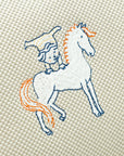 Hermes Gris Perls Bride-A Brac Cabriole Herringbone Large Case Pouch