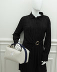 Hermes Gris Perls Bride-A Brac Cabriole Herringbone Large Case Pouch