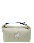 Hermes Gris Perls Bride-A Brac Cabriole Herringbone Large Case Pouch