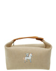 Hermes Biscuit Bride-A Brac Cabriole Herringbone Large Case Pouch