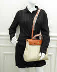 Hermes Herbag Zip 31 PM Vache Hunter Toile Bag