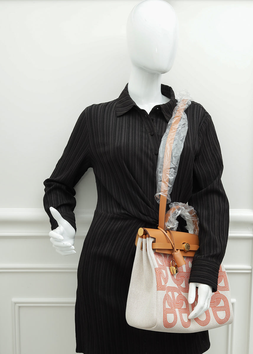 Hermes Tricolor Vache Hunter Chaine D&#39;Ancre Herbag 31 PM Bag