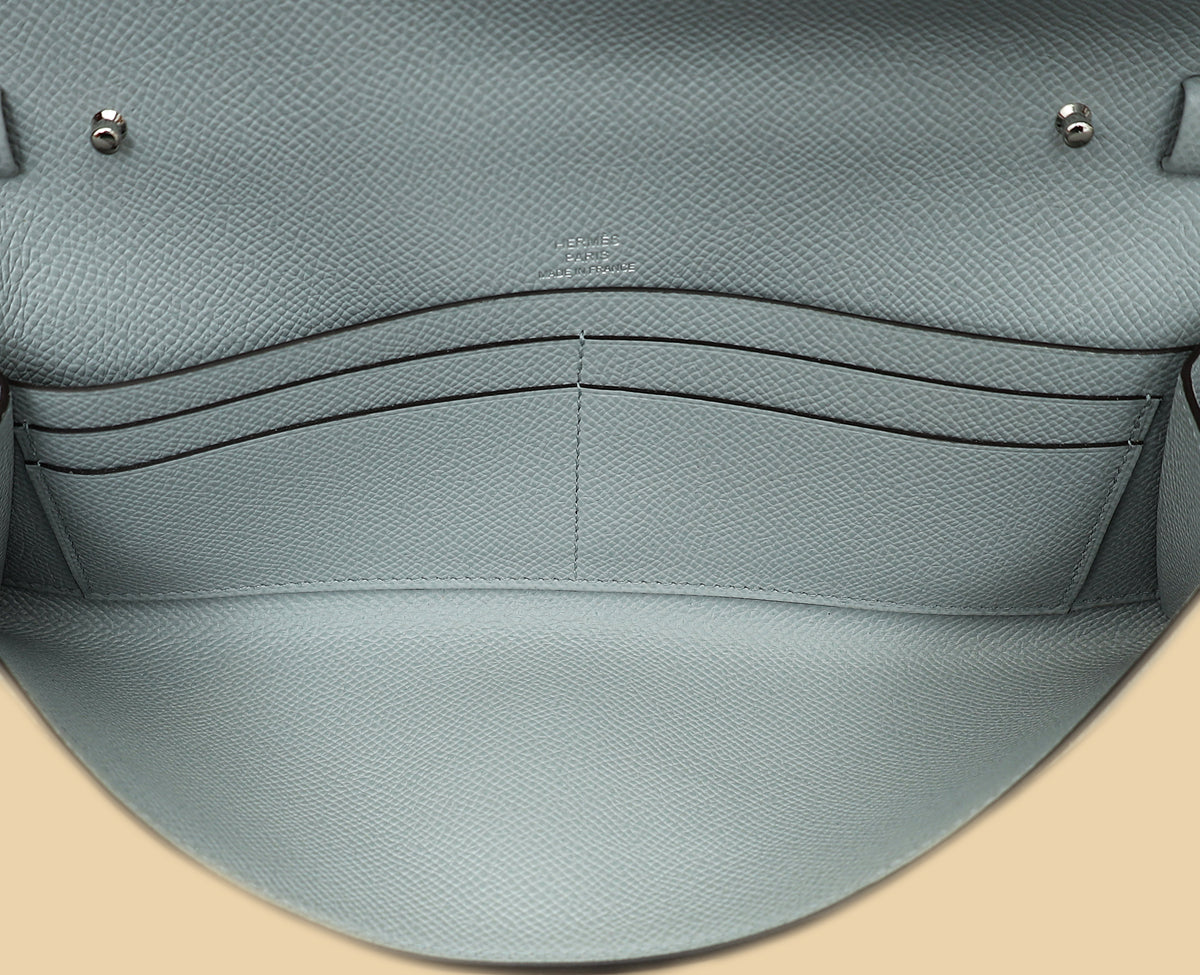 Hermes Bleu Glacier Maillon To Go Wallet