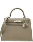 Hermes Etain Sellier Kelly 28 Bag