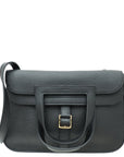 Hermes Noir Halzan 25 Bag