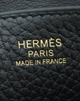 Hermes Noir Halzan 25 Bag