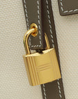 Hermes Bicolor Cargo Picotin Lock 18 Toile Goeland Swift Bag