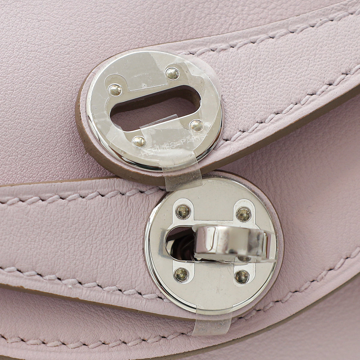 Hermes Mauve Pale Hermes Verso Mini Lindy Bag