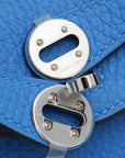 Hermes Bleu Hydra Mini Lindy Bag