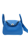 Hermes Bleu Hydra Mini Lindy Bag