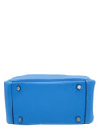 Hermes Bleu Hydra Mini Lindy Bag