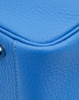 Hermes Bleu Hydra Mini Lindy Bag