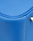 Hermes Bleu Hydra Mini Lindy Bag