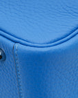 Hermes Bleu Hydra Mini Lindy Bag