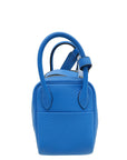 Hermes Bleu Hydra Mini Lindy Bag