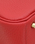 Hermes Vermillon Mini Lindy Bag