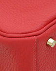 Hermes Vermillon Mini Lindy Bag