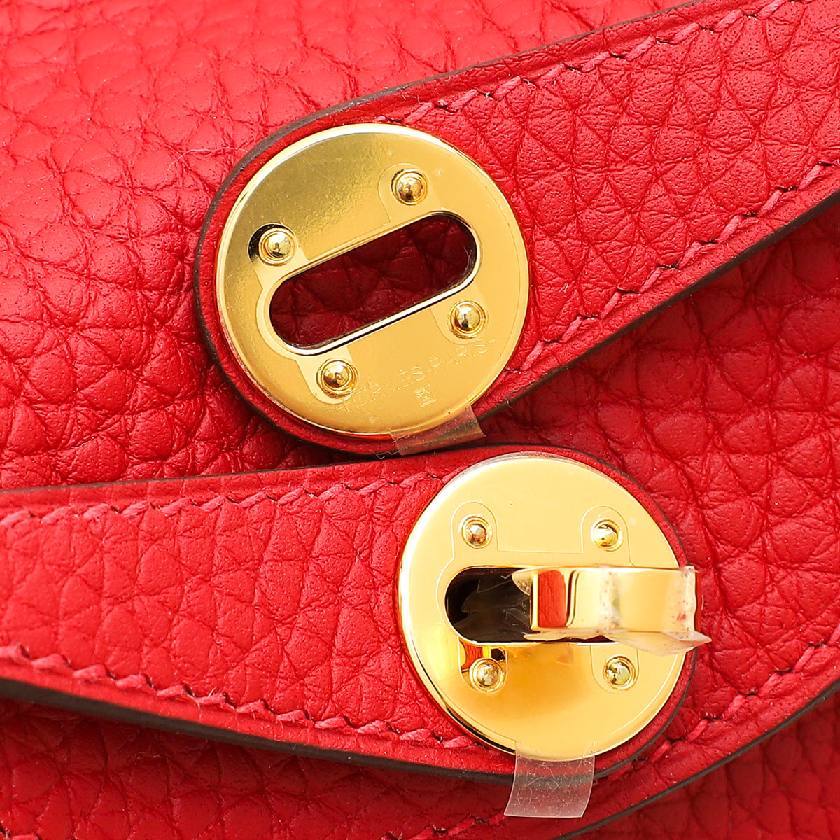 Hermes Vermillon Mini Lindy Bag