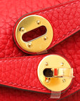 Hermes Vermillon Mini Lindy Bag