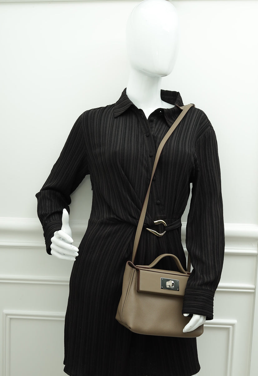 Hermes Etoupe 24/24 Mini Bag