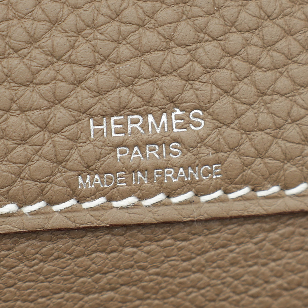 Hermes Etoupe Kelly Depeches 25 Pouch