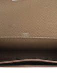 Hermes Etoupe Kelly Depeches 25 Pouch
