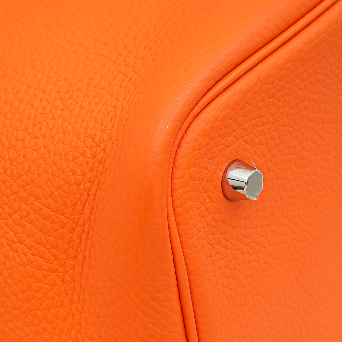 Hermes Orange Minium Picotin Lock 22 Bag