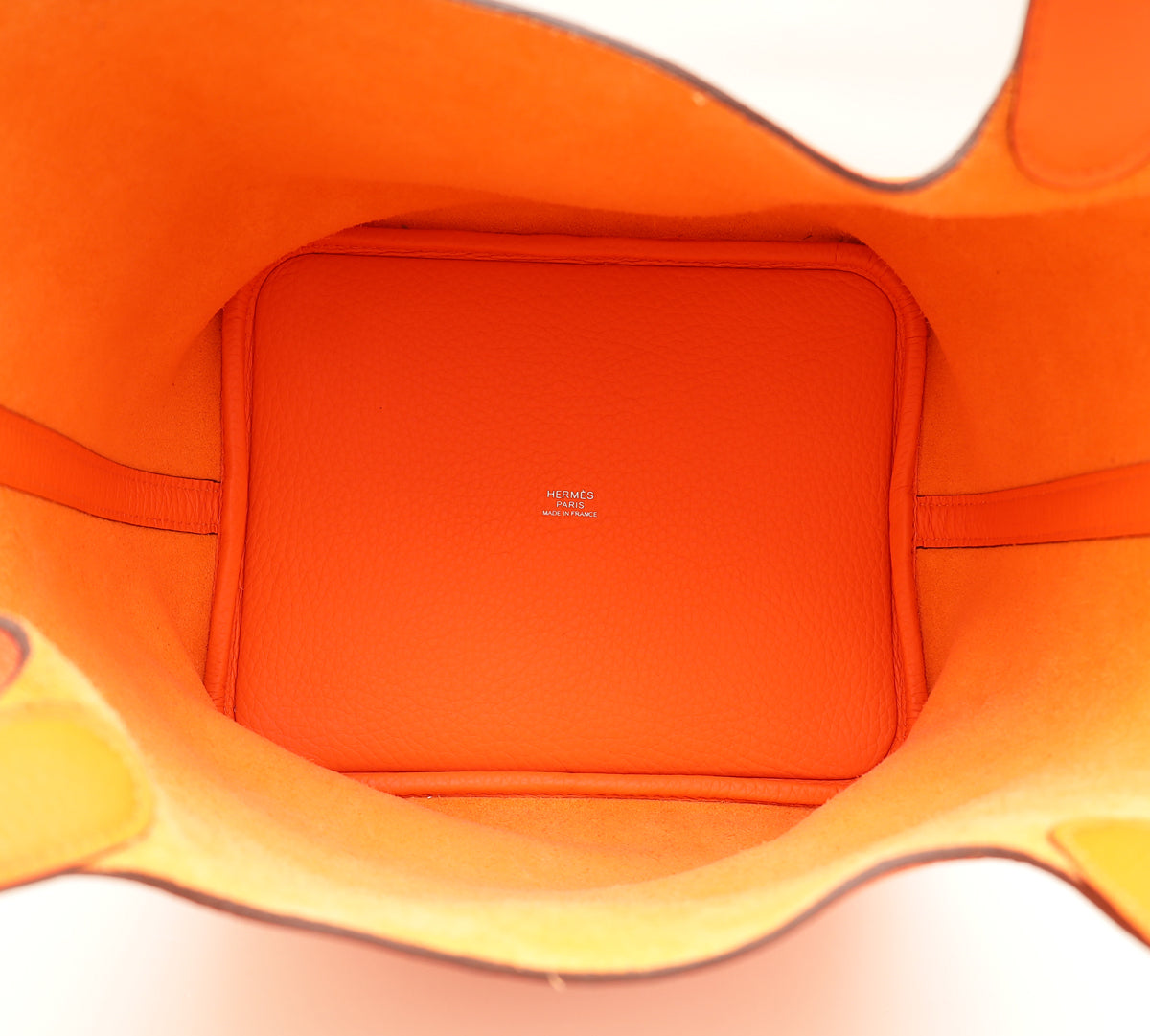Hermes Orange Minium Picotin Lock 22 Bag