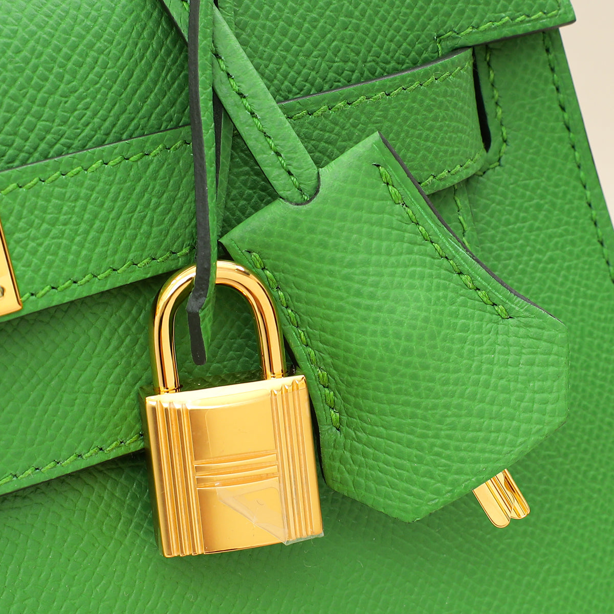 Hermes Vert Yucca Kelly 28 Sellier Bag