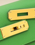 Hermes Vert Yucca Kelly 28 Sellier Bag