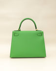 Hermes Vert Yucca Kelly 28 Sellier Bag