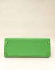 Hermes Vert Yucca Kelly 28 Sellier Bag