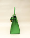 Hermes Vert Yucca Kelly 28 Sellier Bag