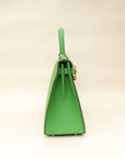 Hermes Vert Yucca Kelly 28 Sellier Bag